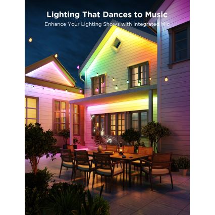 Govee - Tira LED exterior PRO SMART RGBICWW 10m Wi-Fi IP65