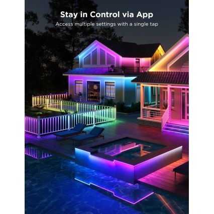 Govee - Tira LED exterior PRO SMART RGBICWW 10m Wi-Fi IP65