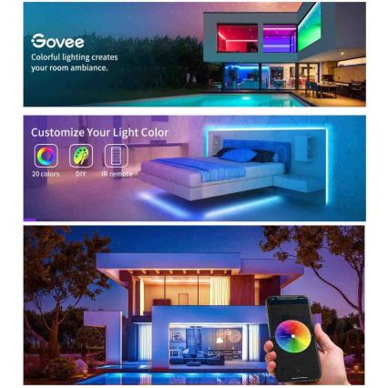 Govee - Tira LED inteligente Wi-Fi RGB 5m