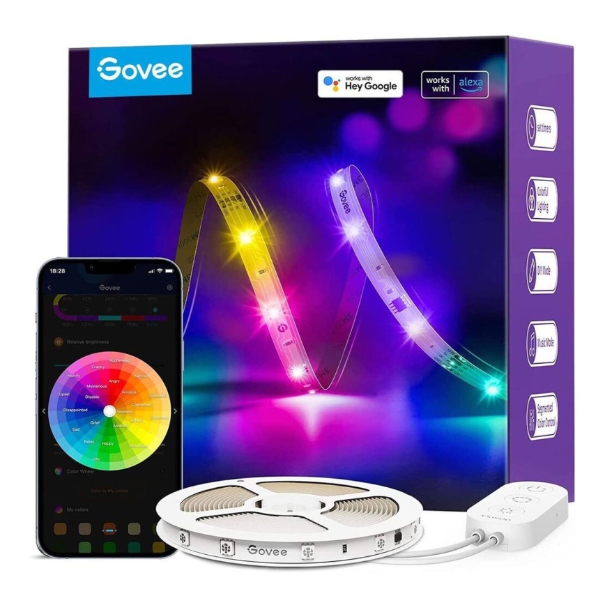 Govee - Tira LED Wi-Fi RGBIC Smart PRO 5m