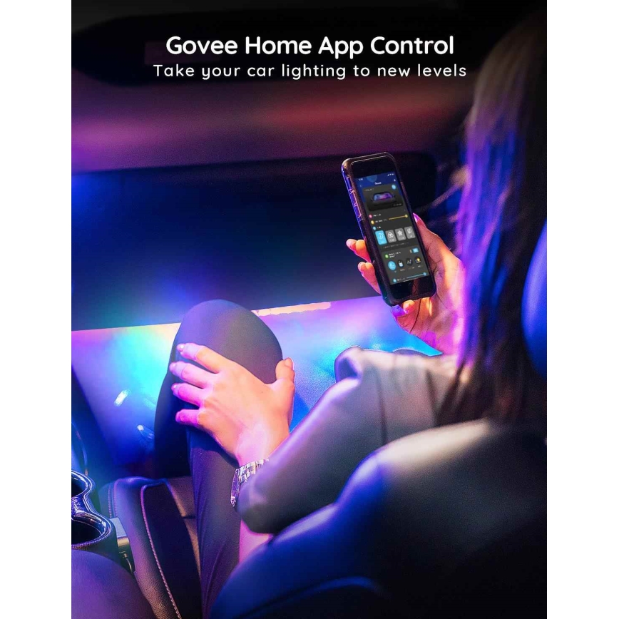 Luces interiores para automóvil Govee RGBIC