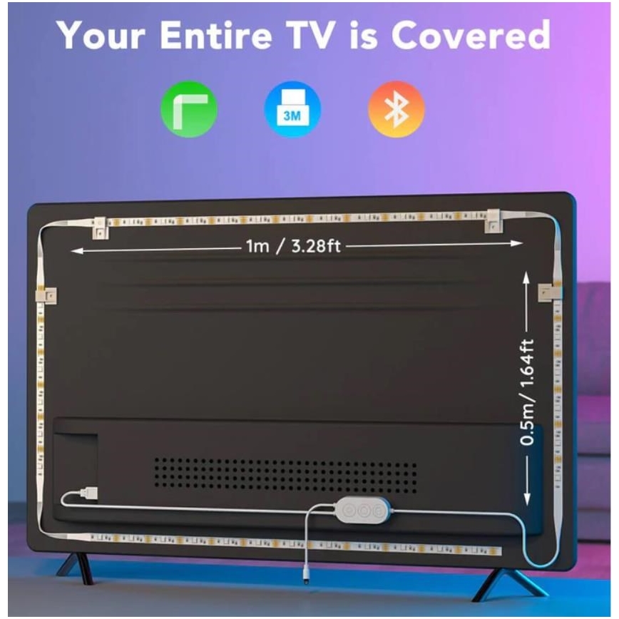 Govee - TV 46-60" SMART LED retroiluminación RGB + control remoto