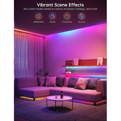 Govee - Wi-Fi RGBIC PRO Tira LED inteligente 10m