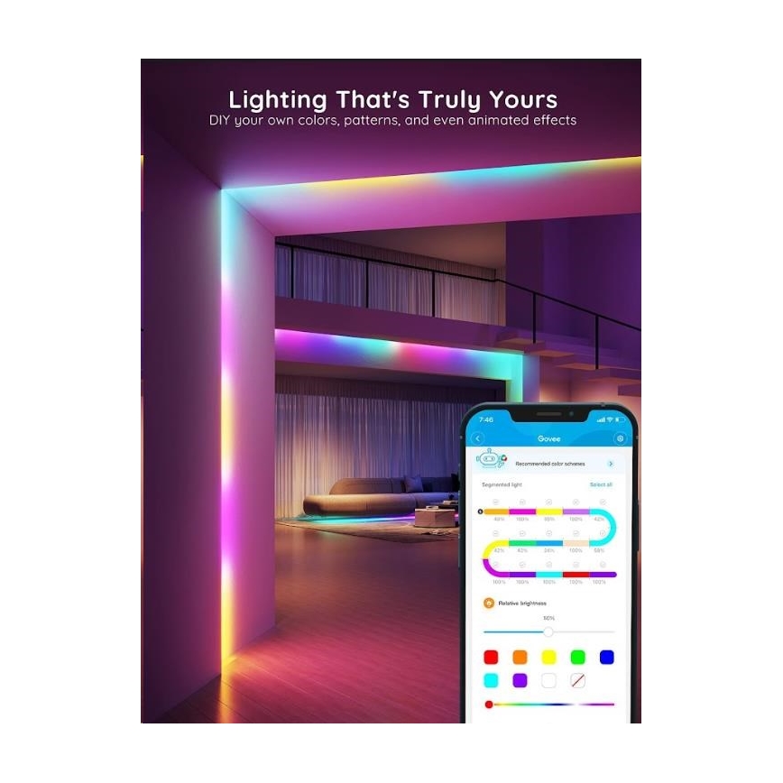 Govee - Wi-Fi RGBIC PRO Tira LED inteligente 10m