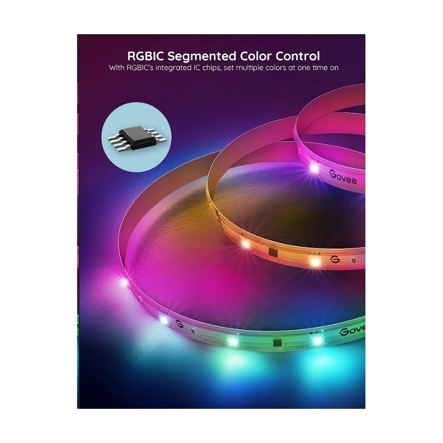 Govee - Wi-Fi RGBIC PRO Tira LED inteligente 10m