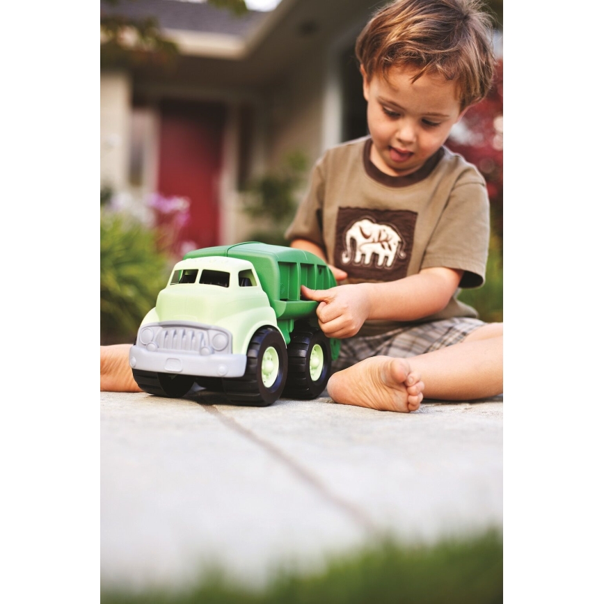 Green Toys - Camión de basura para reciclaje verde
