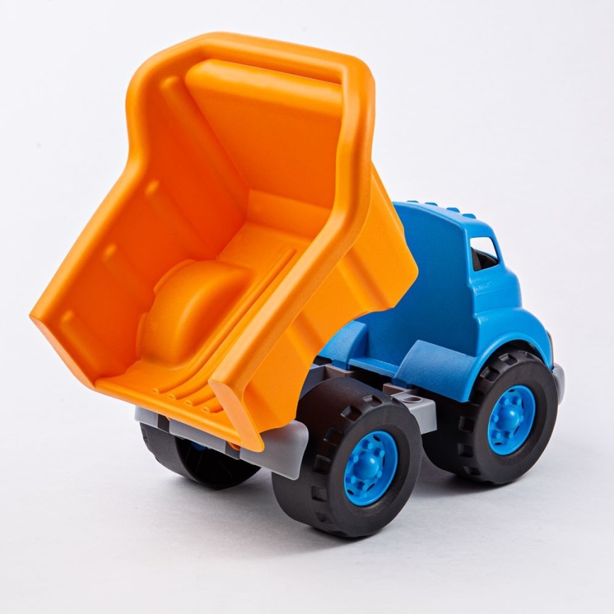 Green Toys - Camión volquete naranja/azul