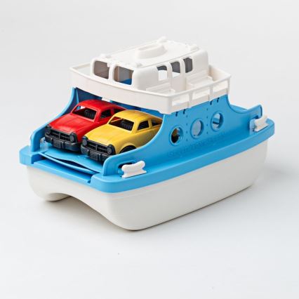 Green Toys - Ferry con coches blanco/azul