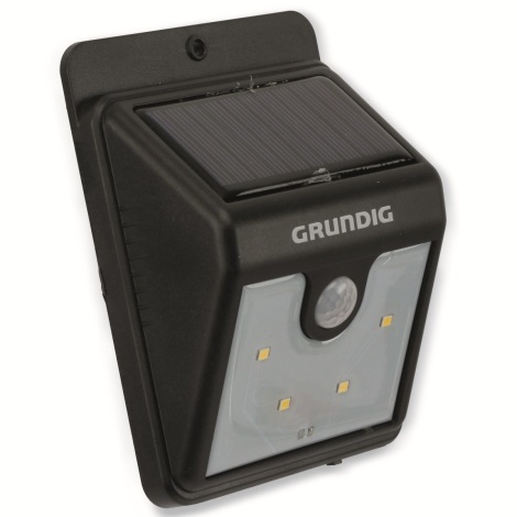 Grundig 111 - LED Aplique solar con sensor 4xLED