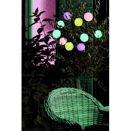 Grundig 14106 - Cadena solar LED 2,4m 10xLED/1,2V