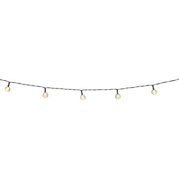Grundig - Cadena solar LED regulable 50xLED/8 funciones 9,35m IP44 blanco cálido + CR