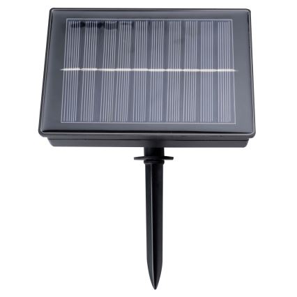 Grundig - Cadena solar LED regulable 50xLED/8 funciones 9,35m IP44 blanco cálido + CR
