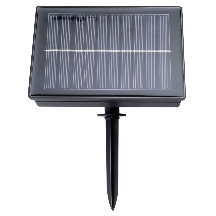 Grundig - Cadena solar LED regulable 50xLED/8 funciones 9,35m IP44 blanco cálido + CR