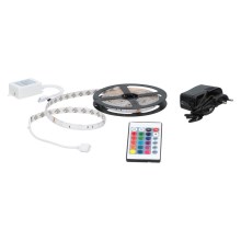 Grundig - Cinta LED RGB regulable 3m LED/12W/230V + mando a distancia