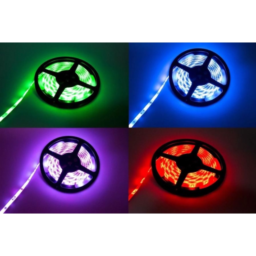 Grundig - Cinta LED RGB regulable 5m LED/24W/230V + CR