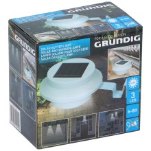 Grundig - Lámpara LED solar con soporte 3xLED/1xAA