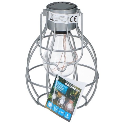 Grundig - Lámpara solar 4xLED/1,2V