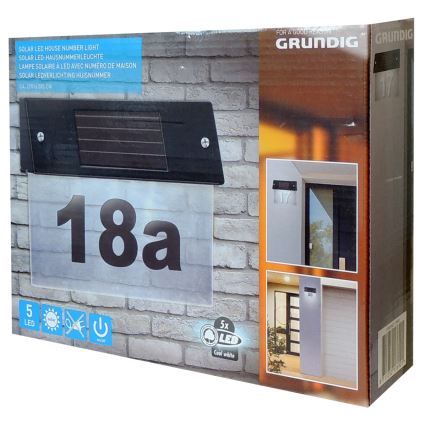 Grundig - Lámpara solar LED para casa con sensor LED/1,2V IP44