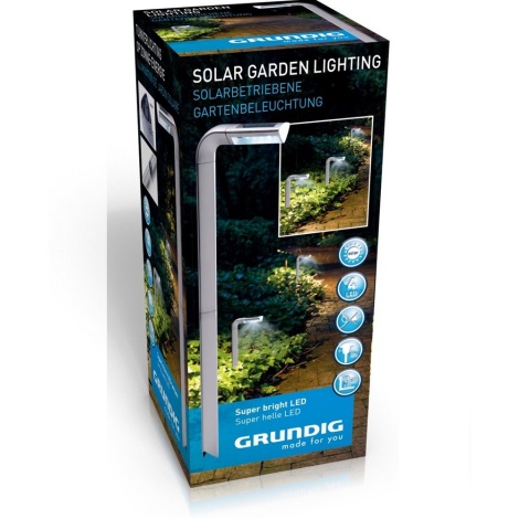 Grundig - LED Lámpara solar 4xLED/1xAAA