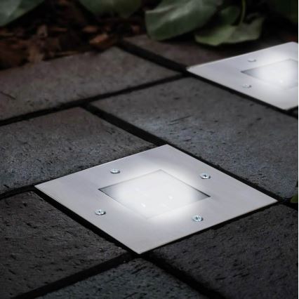 Grundig - LED Luz solar empotrada 2xLED/1,2V 600mAh IP44