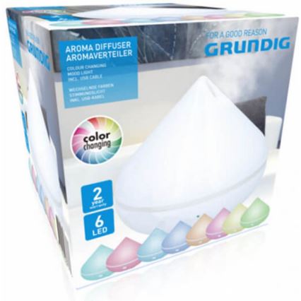Grundig - LED RGB Difusor de aroma 6xLED/USB