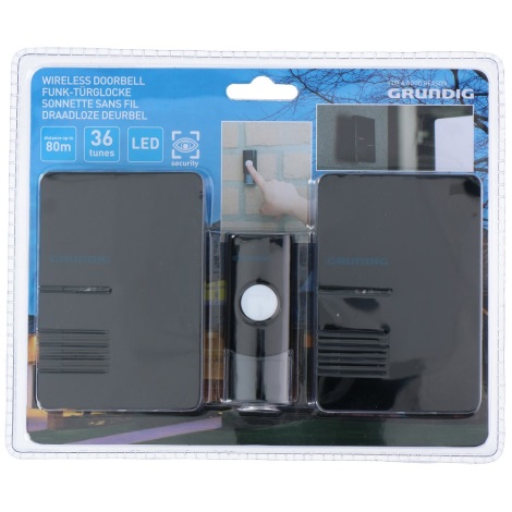 Grundig - SET 2x Timbre inalámbrico de baterías