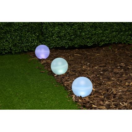 Grundig - SET 5x LED RGBW  Lámpara solar LED/3,2V IP44