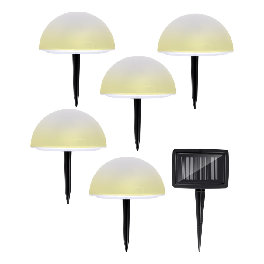 Grundig - SET 5x LED RGBW Lámpara solar LED/3,2V IP44