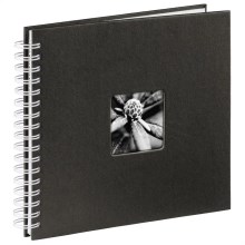 Hama - Álbum de fotos espiral 28x24 cm 50 páginas negro