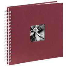 Hama - Álbum de fotos espiral 28x24 cm 50 páginas rojo