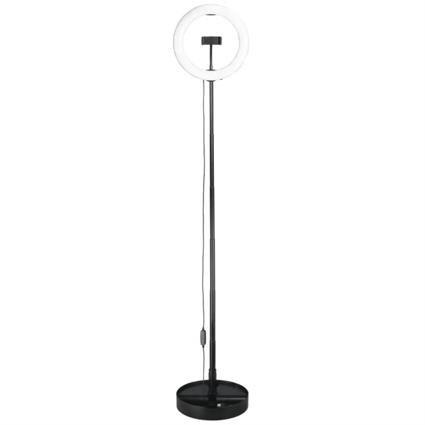 Hama - Luz LED redonda regulable con trípode LED/9,2W/5V 26,5 cm + mando a distancia