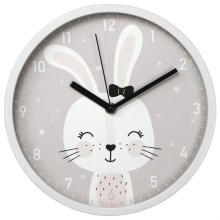 Hama - Reloj de pared infantil 1xAA conejo