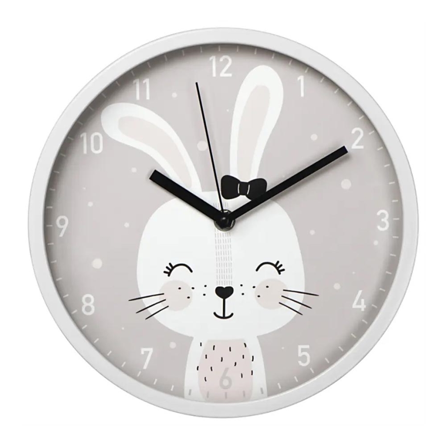 Hama - Reloj de pared infantil 1xAA conejo