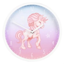 Hama - Reloj de pared infantil 1xAA unicornio
