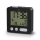 Hama - Reloj despertador con pantalla LCD y termómetro 2xAAA negro