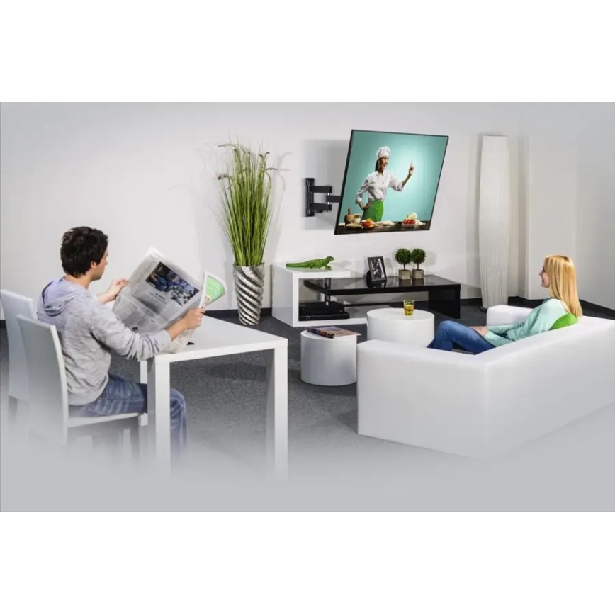 Hama - Soporte de pared para TV con articulación 19-48" negro