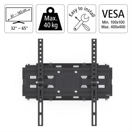 Hama - Soporte de pared para TV con articulación 32-65" negro