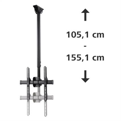 Hama - Soporte de techo para TV giratorio 32-65" negro