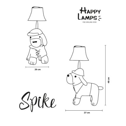 Happy Lamps - Lámpara de mesa LED infantil SPIKE LED/5,4W/230V sabueso