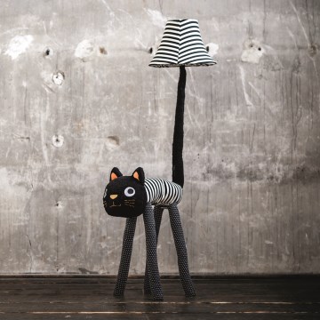 Happy Lamps - LED Lámpara de pie infantil LUNA LED/5,4W/230V gato
