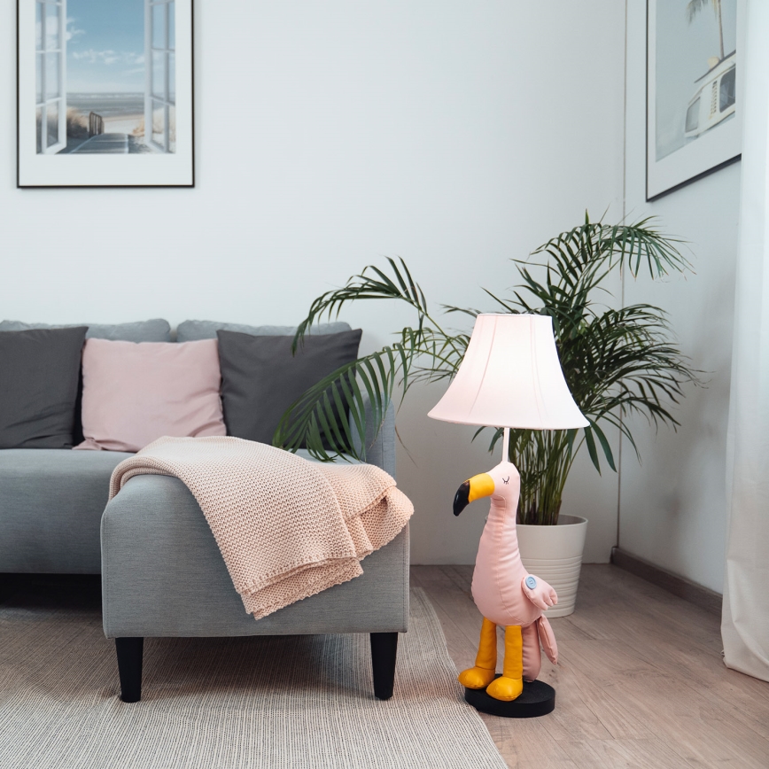 Happy Lamps - LED Lámpara de pie infantil MINGO LED/5,4W/230V flamingo
