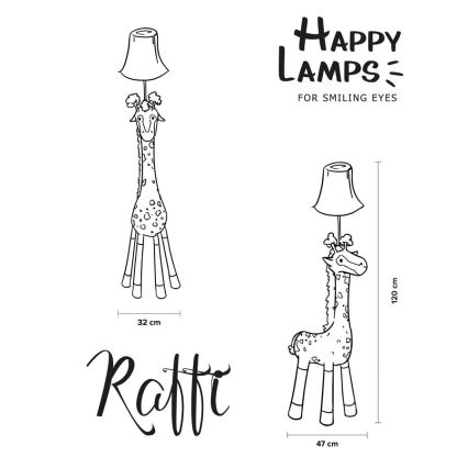 Happy Lamps - LED Lámpara de pie infantil RAFFI LED/5,4W/230V jirafa