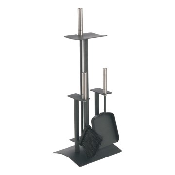 Herramientas para chimeneas 4 pz antracita