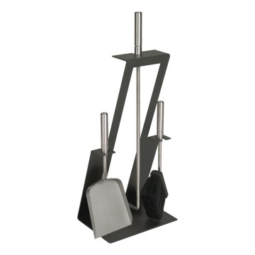 Herramientas para chimeneas 4 pz antracita