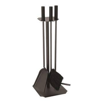 Herramientas para chimeneas 4 pz antracita/pícea