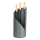 Herramientas para chimeneas 4 pz antracita/pícea