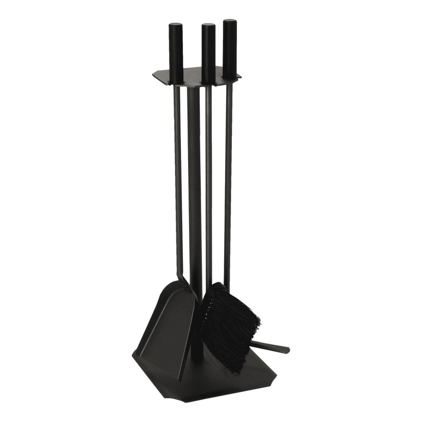 Herramientas para chimeneas 4 pz negro