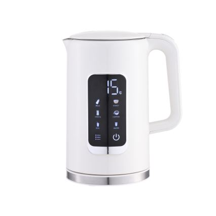 Hervidor con pantalla LCD 1,7 l 2200W/230V blanco + taza de viaje 450 ml