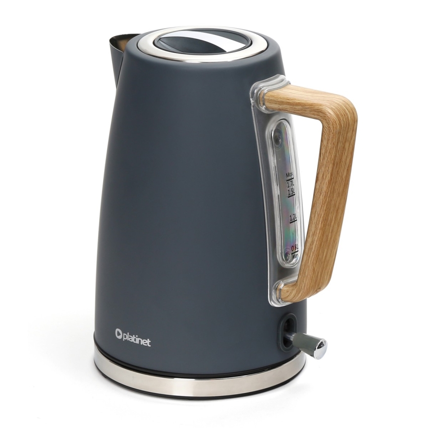 Hervidor eléctrico 1,7 l 2400W/230V acero inoxidable/gris