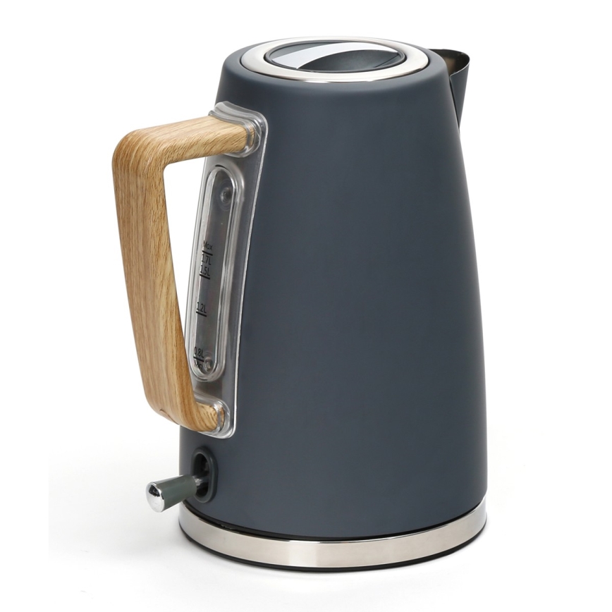 Hervidor eléctrico 1,7 l 2400W/230V acero inoxidable/gris
